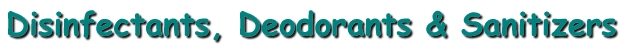 Deodorizing & Sanitizing Products Banner